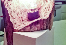 Cubic Meld ice storm reclaimed wood lamp.
