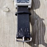 vegetable tan leather watch strap