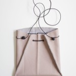 pink lavender drawstring leather bag gigidept